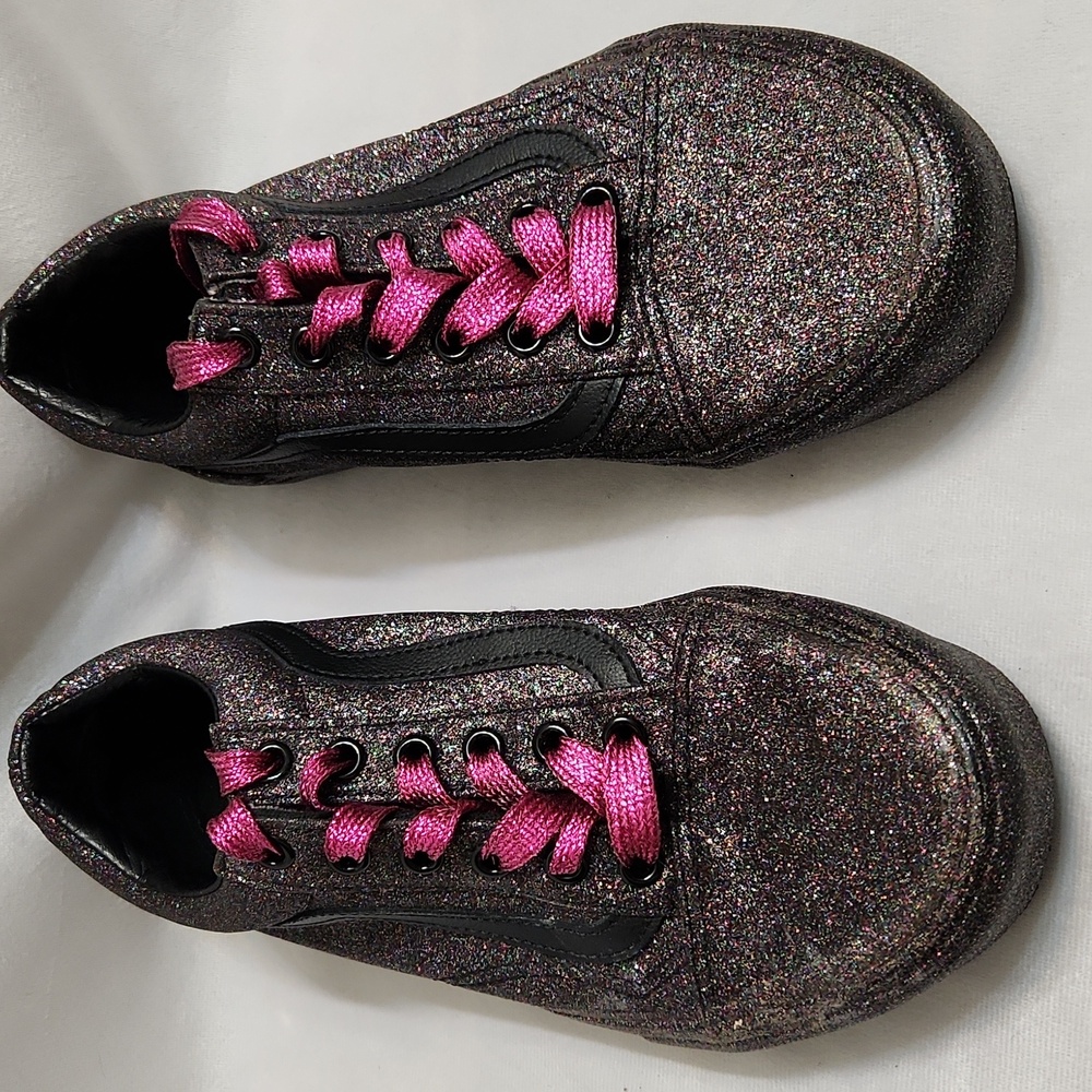 Vans Rainbow Glitter Sneakers (Unisex M Size 5.5, W Size 7)